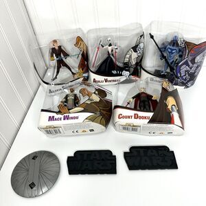 5 Star Wars Clone Wars Action Figures Skywalker Ventress Durge Windu Dooku